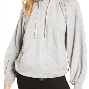 Treasure & Bond Pleated Sleeve hoodie XS